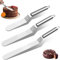 Spatole per Pasticceria, 3 Pezzi Coltello paletta per Glassa, Angolato Glassa Spatole in Acciaio Inox, Argenté Tavolozza angolare, Riutilizzabile Spatola in Acciaio Inox Dritto, per Pasticcin, Crème