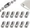 MZOYOURO Blind Chain Connectors, 36Pcs 4.5mm roller blind chain connectors,window blinds easy fit clip in,Beaded Pull Chain Extension Matching Connectors Blind Cord Connector for Blinds