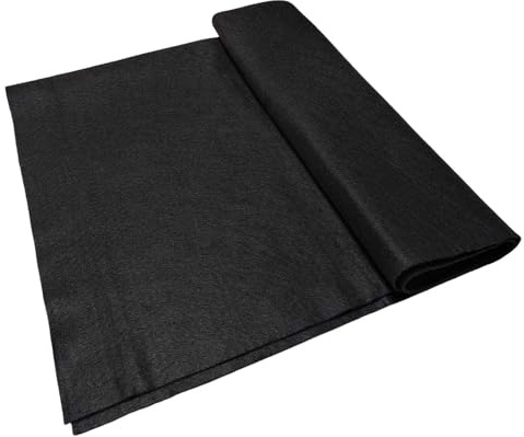 Jtnohx Schwarzer Filzstoff zum Basteln Weiche Filzplatten 91x315CM | Bastelfilz für Kunst und Nähprojekte Filz Meterware 1.4mm dick Flexibel