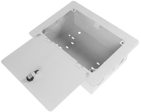 KONTONTY Outdoor Wall-mounted Circuit Breaker Box Weatherproof 30-pair Junction Box for Tv and Phone Cable Distribution Metal Enclosure for Electrical Connections