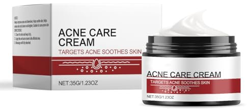 LAKPYN Crema Para El Acné 35g – Reduce Brotes De Acne y Puntos Negros,Crema Antiacné Para Eliminar Imperfecciones,Solución Rápida y Efectiva Para El Acné,Apta Para Todas Las Edades y Géneros