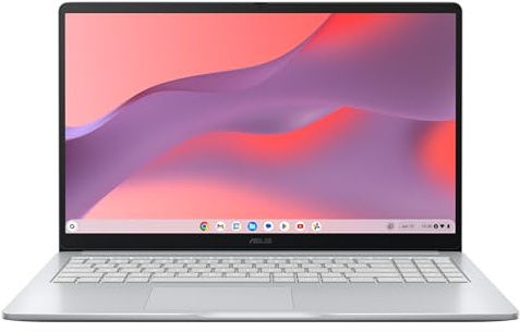 ASUS Chromebook CX1505 15.6 FHD 60Hz Pc Portable (Intel Celeron N50 jusqu'à 3.4 GHz, 8Go LPDDR5, 128Go eMMC, Intel UHD Graphics, ChromeOS) – Clavier AZERTY, sans Chargeur.