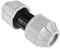 SOMATHERM FOR YOU, Raccord plastique manchon égal pour tube PE Ø32 mm - Installation facile et rapide, idéal pour irrigation - Résistant jusqu'à 16 bars et 80°C, norme ACS