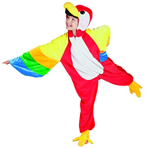 Boland - Kostüm für Kinder Papagei, aus Plüsch, Karneval, Fasching, Mottoparty, Verkleidung, Theater