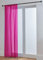 John Aird Lucy Woven Voile Slot Top Curtain Panel (Fuchsia, 58 Wide x 90 Drop)