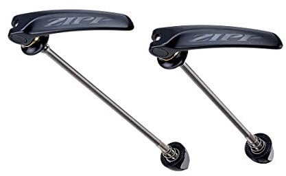 Zipp 105740 Tangente Quick Release Skewer Titanium with Logo 100mm/130mm Pair for Road Wheels, Black, One Size