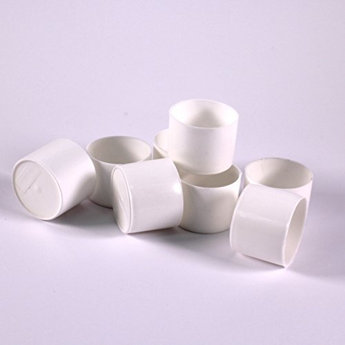 Paint Pots Glue Pots Set of 10 White Plastic for Kids Nursery by BCreative ®
