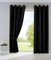 2er Set Vorhänge Blickdicht Gardinen Matt Lichtdurchlässig »Palermo« mit Ösen und Raffhalter Dekoschal HxB 175x140 cm Schwarz, 10000265-2