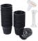 ORIMERC 30 pezzi netti pots da 7,6cm con stoppino idroponico da 9m, per acquaponica, vaso da muratore, secchielli per orchidee, orto, giardinaggio, cesti per reti a fessura