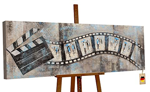 YS Tableau peinture fait main Filmstreifen | Peintures peintes à la main pour la décoration intérieure Art Peinture sur toile modern | Tableau mural à l'huile Tableau peint à la main