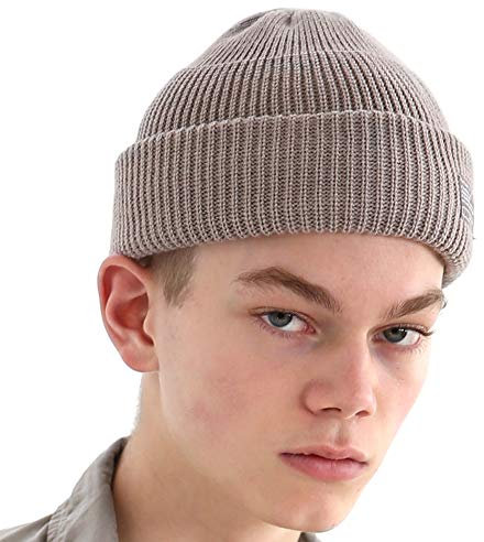 UNDERCONTROL Winter Trawler Fisherman Beanie Herren Damen Unisex Stylische einfarbige Docker-Totenkopfmütze zum Aufrollen, Uhrenkappe, Farbpaket (Grau)