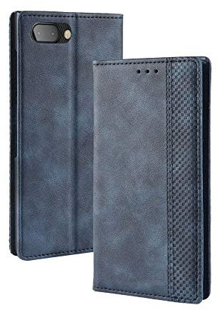 Manyip Case for BlackBerry KEY2,Leather Stand Wallet Flip Case Cover for BlackBerry KEY2,Retro magnetic Phone shell,Wallet phone case with Card Slots