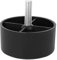 Biitfuu Pieds de canapé Rond Noir PP Plastique M8 Vis Hauteur Hauteur Pieds Pad Cabinet Pieds Meubles Accessoires 35mm, Lot de 4