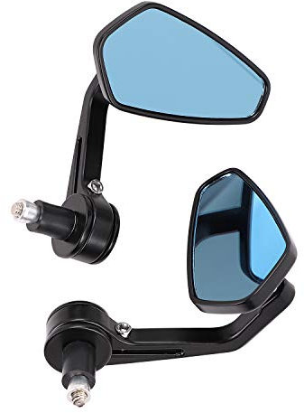 Rückspiegel Motorrad Lenkerspiegel Universal Seitenspiegel Motorräder Lenkerendenspiegel Aluminium Fahrradspiegel Drehbar Fahrsicherheitsspiegel Scooter Lenker Spiegel Fahrrad Fahrradrückspiegel