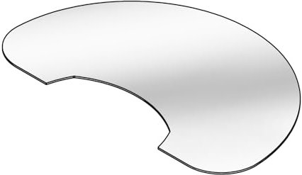 Lotus LO-980 Passgenaue Vorlegeplatte Glas für Prio