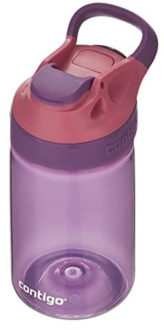 Contigo Gizmo Sip Kinder-Trinkflasche, BPA-freie robuste Wasserflasche, 100 % auslaufsicher, intuitives Trinken auf Knopfdruck, einfache Reinigung, ideal für Kindergarten, Kita, Schule, Sport, 420 ml
