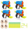 X-Shot Dino Attack 4er Pack Extinct Schaumstoffdart-Blaster (4 kleine Dino-Eier, 24 Darts)