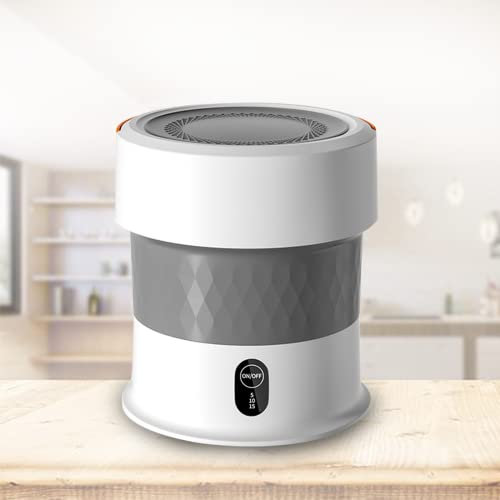 Pliable Mini Machine à Laver Portable Turbo Mini Machine A Laver Beauty Blender 13L Pratique Accueil Voyage Voyage d'affaires,White-Base