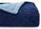 BEDSURE Kuscheldecke Decke Sofa Strickdecke - Wohndecken kuscheldecken 150x200, Sofadecke Doppelgesicht Extra Weich, kuscheldecke Flauschig Wohnzimmer, Wolldecke Blau, Couchdecke Sofa