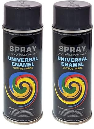 VE-INDUSTRIES 2x LACKSPRAYS CC nach RAL 400ml RAL 8019 Graubraun