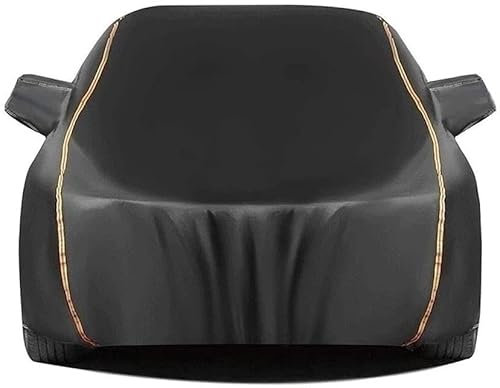 vollgarage Abdeckung Autoabdeckung Für Audi A1 A2 A3 A4 A4L A5 A6 A6L A7 A8 A8L | wasserdichte Frostschutz-Autoabdeckung Kratzfeste Sonnenschutzplane Fürs Auto (Color : Black, Size : A1)