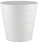 Zuvo 8L Plastic Waste Paper Bin – Shatter-Proof White Office & Bedroom Trash Can with Wave Design