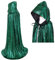 maxToonrain Glitzer-Umhang, Halloween, volle Länge, glitzernd, glänzend, für Herren und Damen, Karneval, Karneval, Weihnachten, Kostüm (grün, 160 cm)