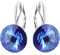 Rivoli 925 Silber Ohrringe Österreichische Zirkonia - Schmuck für Frauen und Mädchen - Hängeohrringe Ideal für Geschenke für Frauen Geschenk für Mutter-Frau-Tochter (Sapphire)
