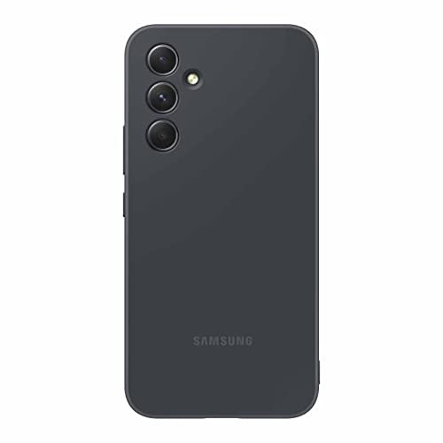 Samsung Galaxy A54 5G Silicone Phone Case, Protective Cover w/Color Variety, Smooth Grip, Soft and Sleek Design, US Version, EF-PA546TBEGUS, Black