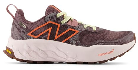 New Balance Fresh Foam X Hierro V8, Zapatillas para Carreras de montaña Mujer, Regaliz/Rojo Golfo/Granito Rosa, 40 EU