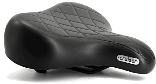 Selle Royal Cruiser Super-Size Comfort XXL Fahrradsitz für bequemes Pendeln, Uni, Schwarz, XXL