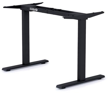 MOBILI FIVER, Festes Tischgestell Clara für Schreibtisch, Schwarz