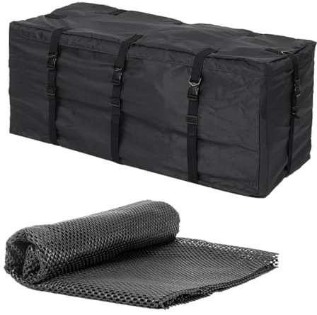BUGUUYO 1 Satz Dach Gepäck Tasche Cargotasche Für SUV Auto Dach Tasche Gepäcktasche Auf Dem Dach Fahrzeugträger Dachgepäckträger Autodachtasche Auto Dach Ladung Halter 600d Plane LKW Regal