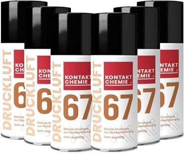 6 Stück Kontakt Chemie Druckgas-Reiniger | DRUCKLUFT 67 | je 200ml