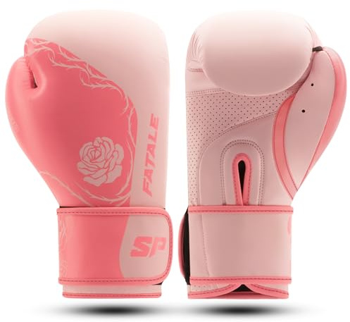 Starpro boxningshandskar – Ventilerad handflata och lätt design – Muay Thai, kickboxning, MMA och kampsport – Dam – XS, S, M, L, XL Rosa