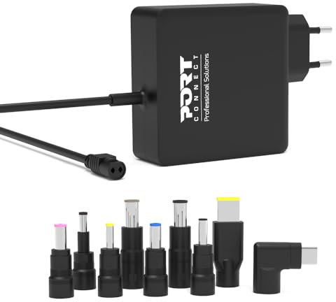 Port Connect Alimentation Universelle pour pc 8 Embouts et USB-c Jusqu’à 90w Plug EU
