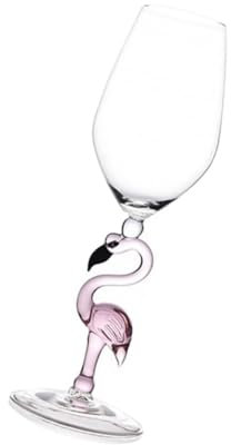 FUNOMOCYA Verres à Boire Flamant Rose Verrerie Unique Verre Tasses Mignons Pour Femmes Pour Vin Rouge Ou Fêtes Plein Air