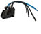 WUPEDI 6450JP 206 307 Gebläse-Heizungsmotor-Widerstand oder Verdrahtungsleitung, for Peugeot, for Citroen, C3 6450.JP 6445ZL 6445KL Austausch des Motorlüfterwiderstands(Black Line)