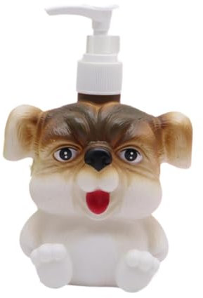 perfk Flüssigseifenspender für die Hand, Lotionflasche mit Cartoon-Motiv für Kinder, Pumpflasche mit Tiermotiv, Seifenflasche für Küchenarbeitsplatten, Hund
