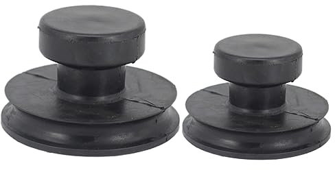 TOYANDONA 2 Piezas suministros para cuencos cuenco de sonido círculo mango para cuenco tibetano Herramienta sonora mangos de cuencos cuenco tibetano ventosa caucho Black