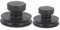 TOYANDONA 2 Piezas suministros para cuencos cuenco de sonido círculo mango para cuenco tibetano Herramienta sonora mangos de cuencos cuenco tibetano ventosa caucho Black