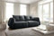 Luxusbetten24 Designer Sofa Camira Designer Sofa Camira mit elektrischer Schlaffunktion | Bezug: gewebter Stoff | Farbe: Anthrazit