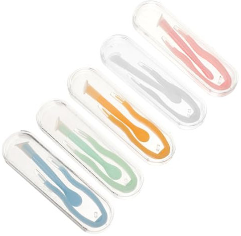 Beavorty 5pcs Lens Remover Tweezers Suction Stick Travel Size Portable for Daily Home Holiday Use