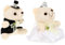 UPKOCH 1paar Kuscheltier Hochzeitspaar Plüschbär Im Hochzeitskleid Romantische Valentinstagsdekoration Perfektes Für Hochzeiten Jubiläen Und Besondere Anlässe