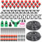 HOINCO 131FT Tropfbewässerungssystem-Kit, 149 Pcs automatisches Bewässerungs-Kit-System Patio Nebel Anlage Bewässerungssystem mit 1/4 Zoll Verteilung Schlauch.