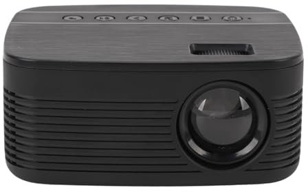 Mini Projecteur, Projecteur de Film HD 1080P pour Regarder des Dessins Animés, Projecteur Portable 16 à 110 Pouces TFT LCD Projecteur de Téléphone pour Intérieur Extérieur (Prise