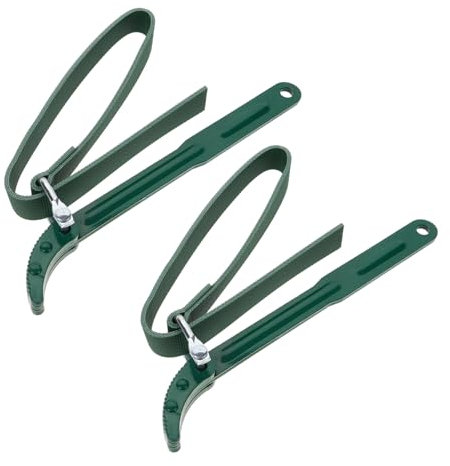 DOITOOL 2stücke Wasserfilterschlüssel Bandschlüssel Verstellbarer Schraubenschlüssel Für Ölfilterschlüssel Reparaturwerkzeug Mit Rutschfester Gurtung Zum Ersetzen Von Wasserfiltern