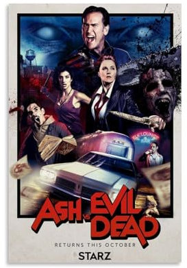 LNXEJAKT Ash Vs. Evil Dead Art Poster Dekorative Malerei Leinwand Wandkunst Wohnzimmer Poster Schlafzimmer Malerei,Wandkunst Bilddruck Moderne Familienzimmer Dekor 08x12inch(20x30cm)