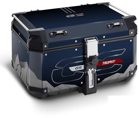 Az Graphishop Adesivi Valigia Per Modello Top case Givi Trekker 58 LT Compatibile con Bmw R 1250 GS/ADV F 850 GS Mountain Trophy GV58-VA2-FM-049 (3 Fori, Con Sagoma per lo schienale)