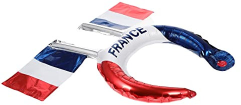 ifundom 20 Pièces bandeau coupe du monde perles de téléphone panier en osier Bandeau de football ballons accessoires de décoration de cheveux de fête bandeau de supporters de football